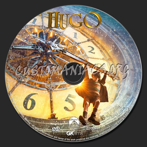 Hugo dvd label