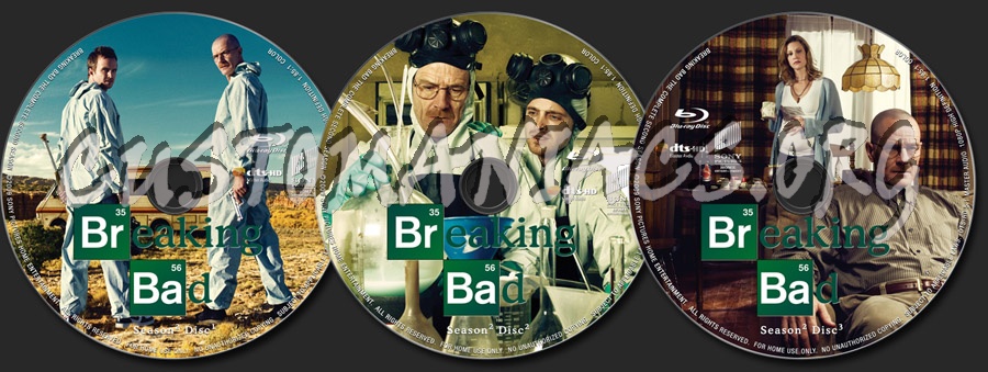 Breaking Bad Season 2 blu-ray label