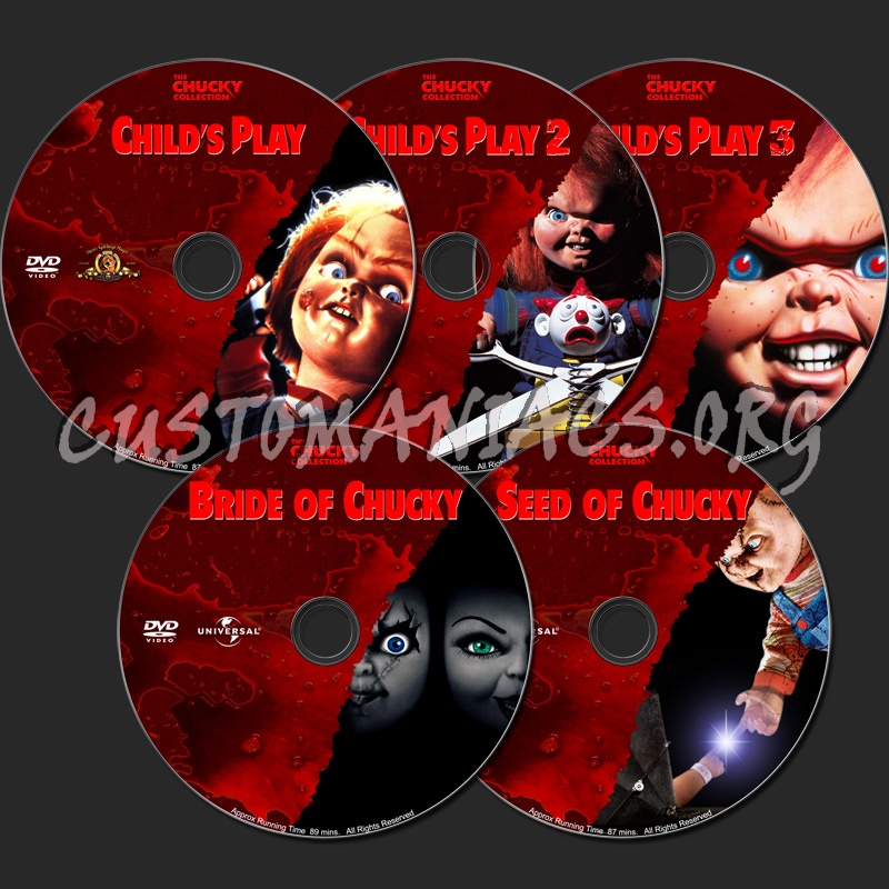 The Chucky Collection dvd label
