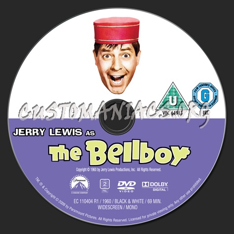 The Bellboy dvd label
