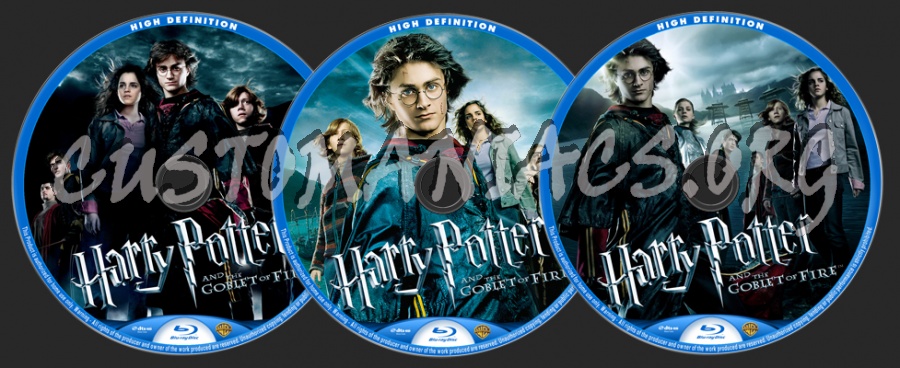 Harry Potter and  the Goblet of Fire blu-ray label