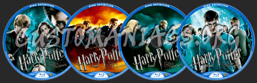 Harry Potter And The Order Of The Phoenix blu-ray label