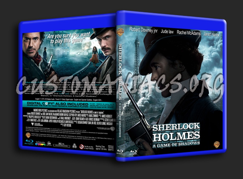 Sherlock Holmes A Game of Shadows blu-ray cover