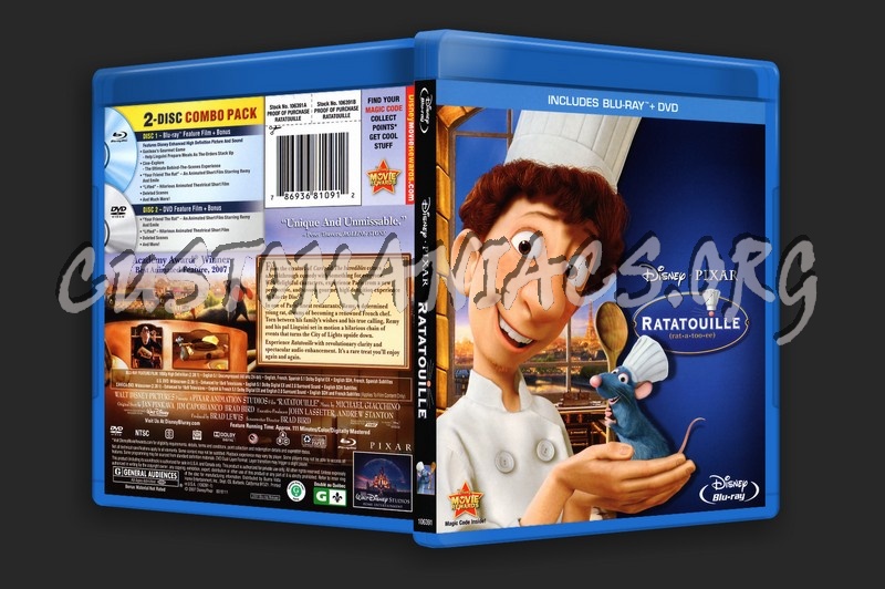 Ratatouille bluray cover DVD Covers & Labels by Customaniacs, id