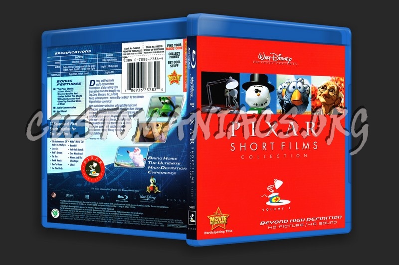 Pixar Short Films Collection: Vol 1 blu-ray cover