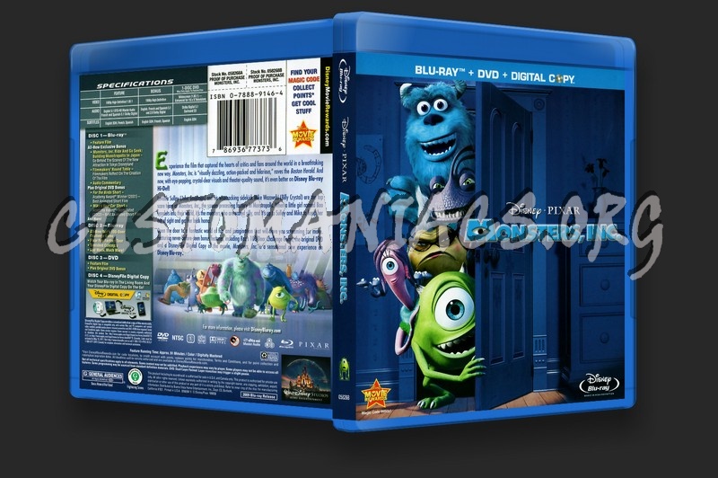 Monsters, Inc. blu-ray cover