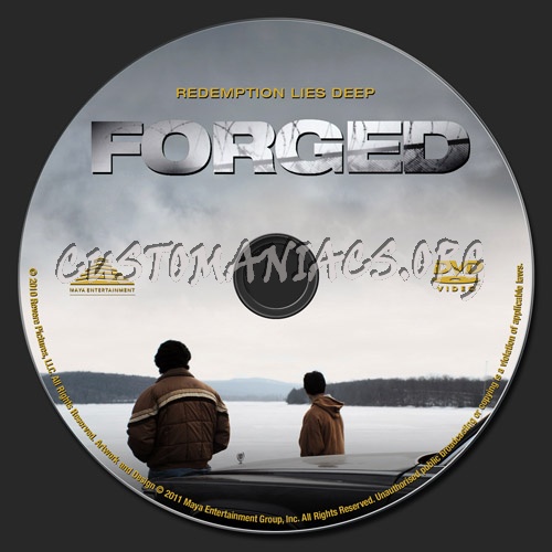 Forged dvd label