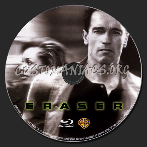 Eraser blu-ray label