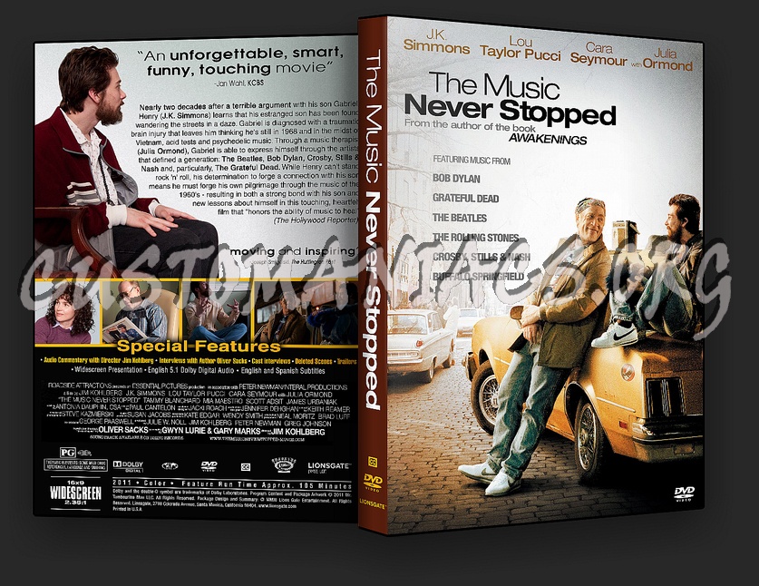 The Music Never Stopped dvd cover