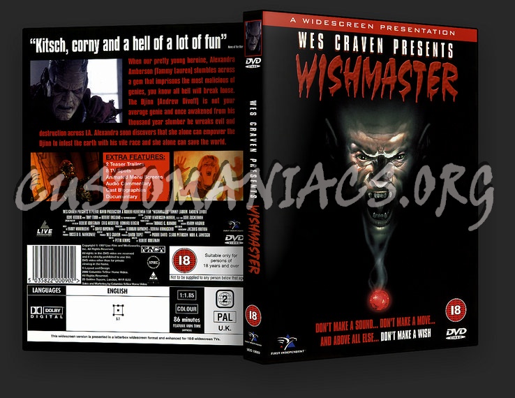 Wishmaster dvd cover