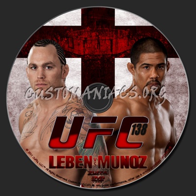 UFC 138 Leben vs Munoz dvd label