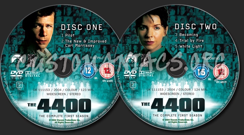 The 4400 Complete Series 1 dvd label