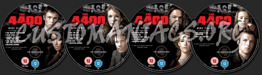 The 4400 Complete Series 4 dvd label