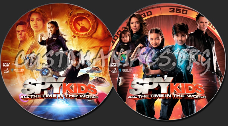 Spy Kids: All the Time in the World dvd label