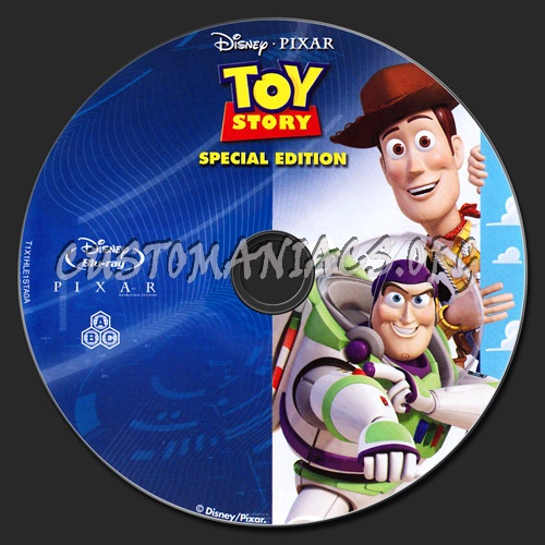 Toy Story blu-ray label