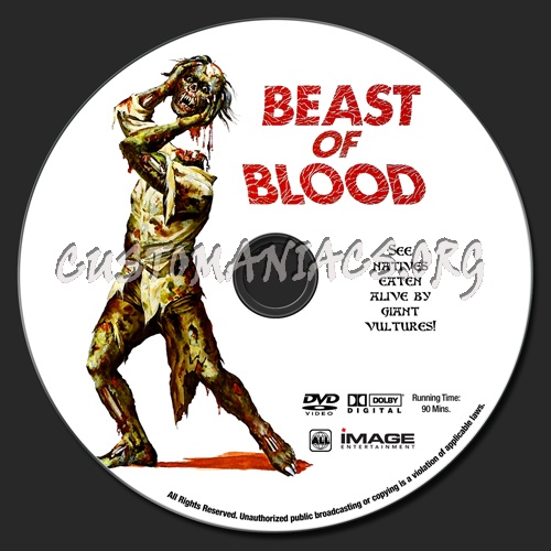 Beast of Blood dvd label