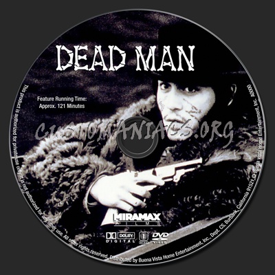 Dead Man dvd label