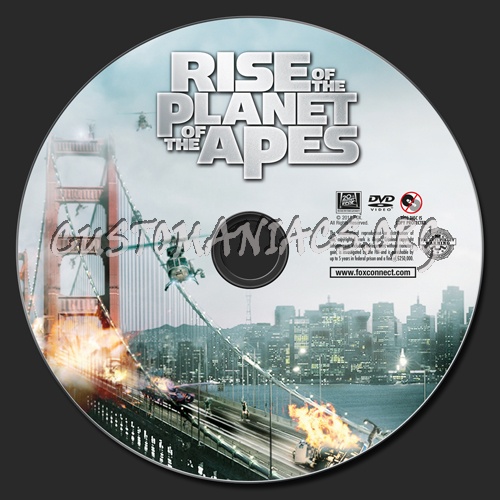 Rise of the Planet of the Apes dvd label