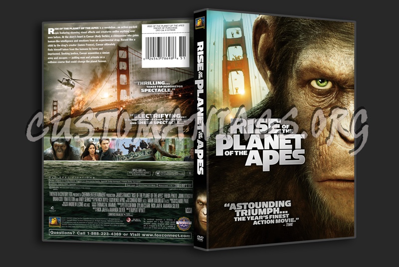 Rise of the Planet of the Apes dvd cover