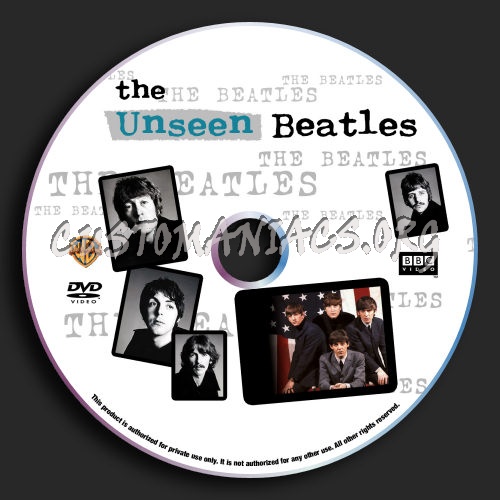 The Unseen Beatles dvd label