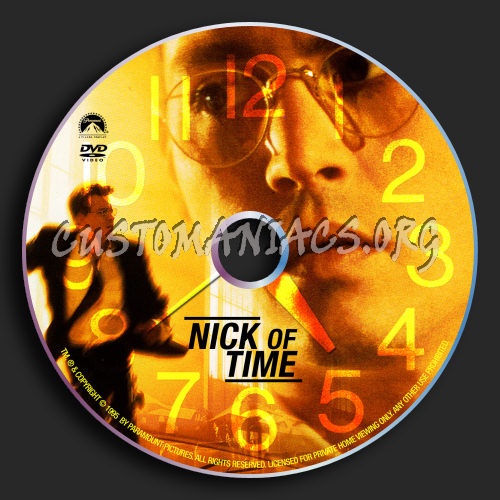 Nick Of Time dvd label
