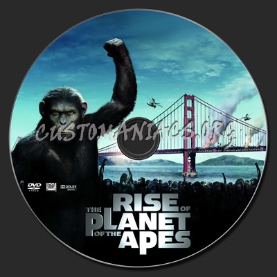 Rise of the Planet of the Apes dvd label