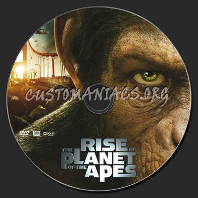 Rise of the Planet of the Apes dvd label