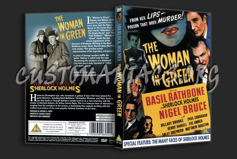 Sherlock Holmes  The Woman in Green dvd cover