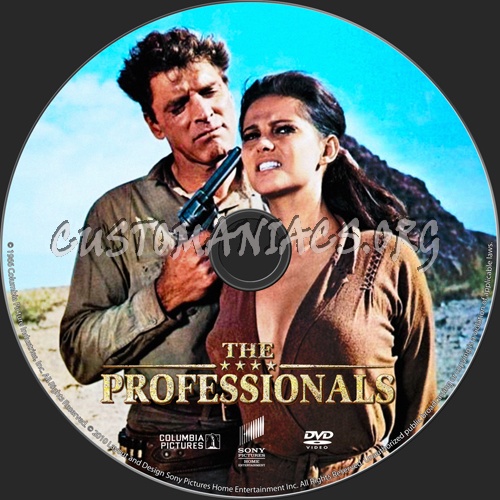 The Professionals dvd label