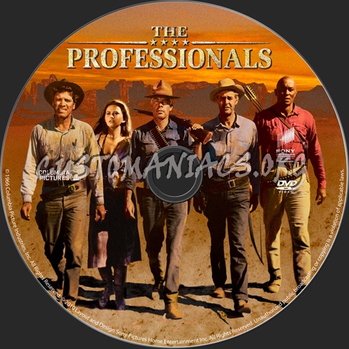 The Professionals dvd label