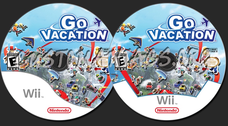 Go Vacation dvd label