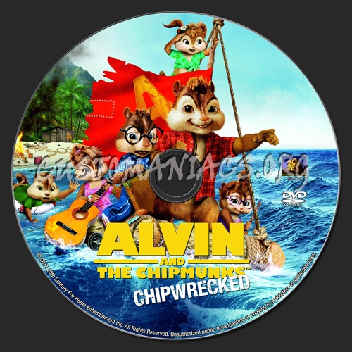 Alvin and the Chipmunks: Chip-Wrecked dvd label