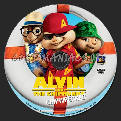 Alvin and the Chipmunks: Chip-Wrecked dvd label