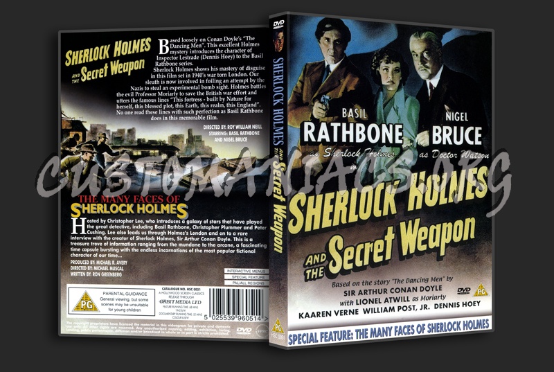 Sherlock Holmes and the Secret Weapon dvd cover