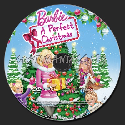 Barbie A Perfect Christmas dvd label