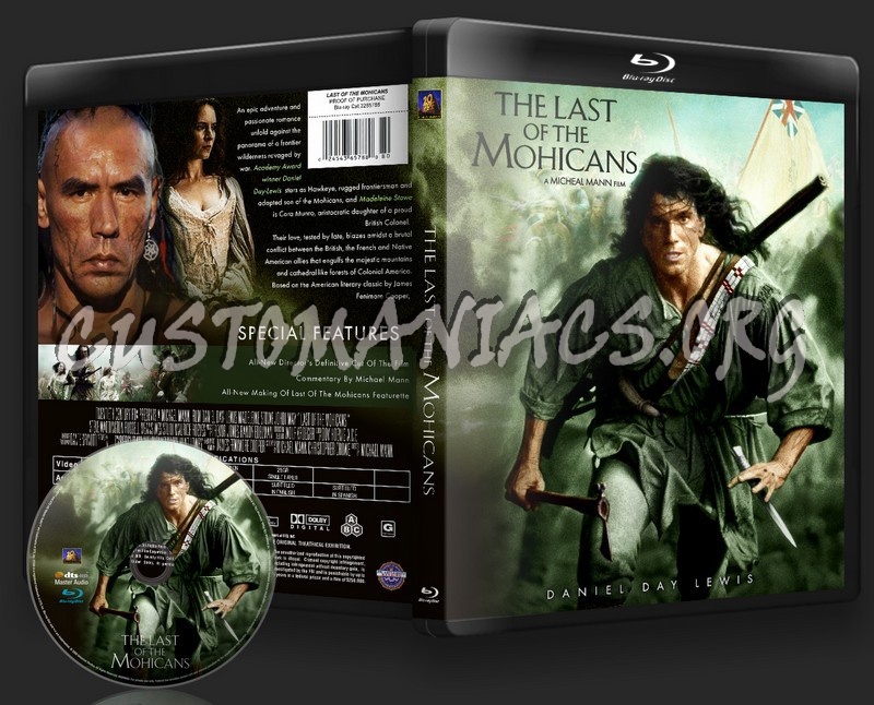 The Last of the Mohicans blu-ray cover