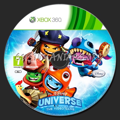 Disney Universe dvd label