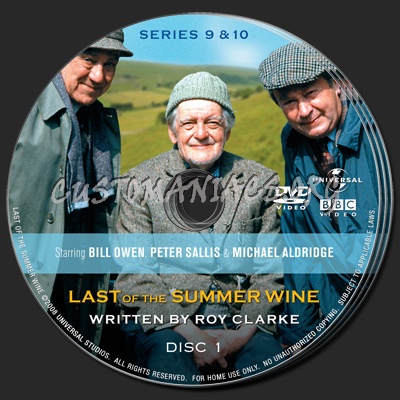 Last of the Summer Wine Series 9 & 10 dvd label