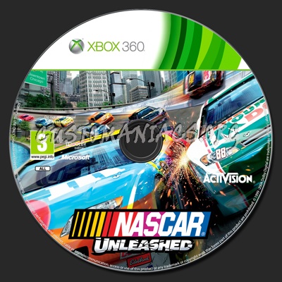 NASCAR Unleashed dvd label