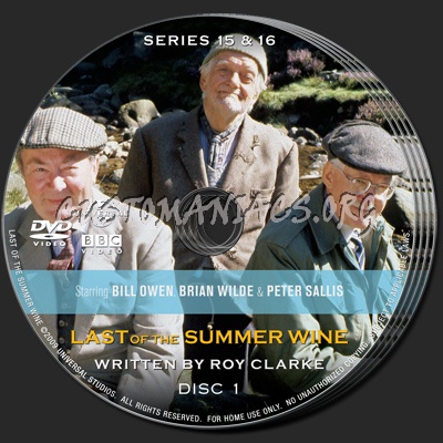Last of the Summer Wine Series 15 & 16 dvd label