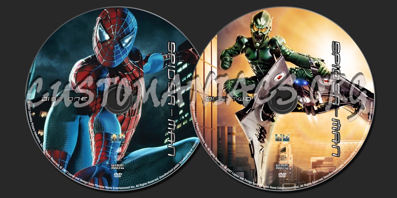 Spider-Man dvd label