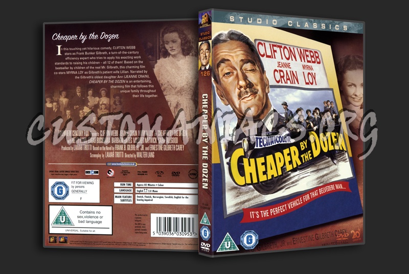 Cheaper by the Dozen dvd cover