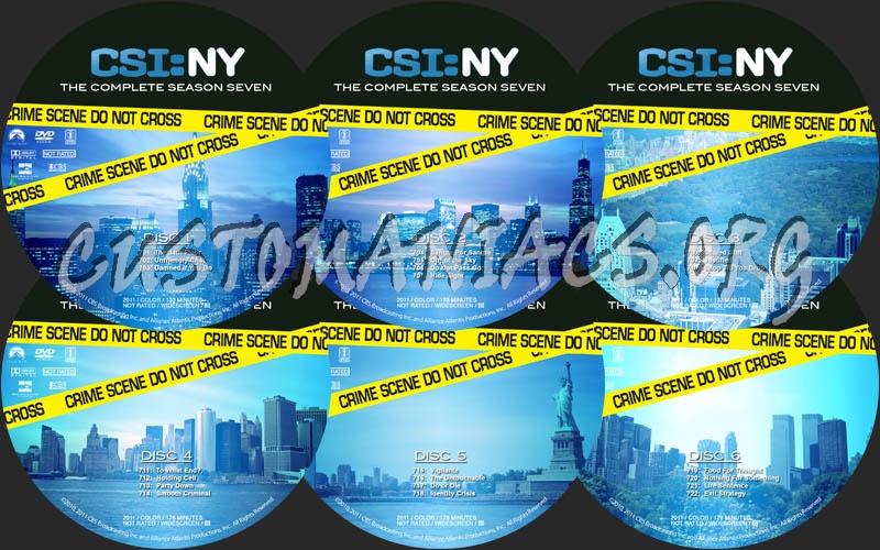 CSI: NY - Season 7 dvd label