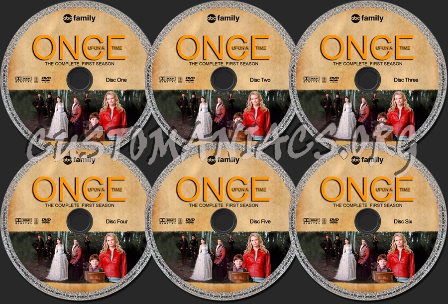 Once Upon A Time Season One dvd label
