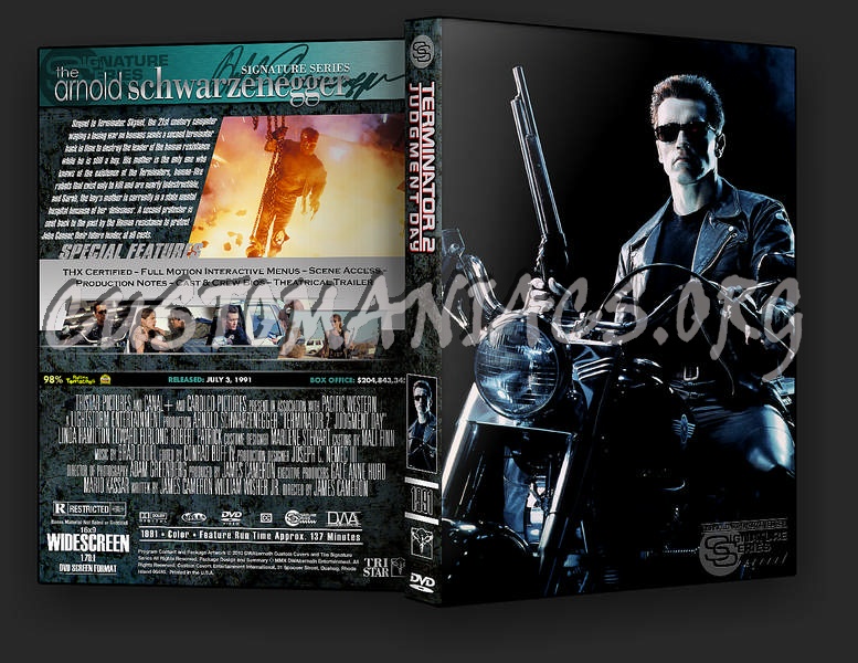 Terminator 2: Judgment Day dvd cover