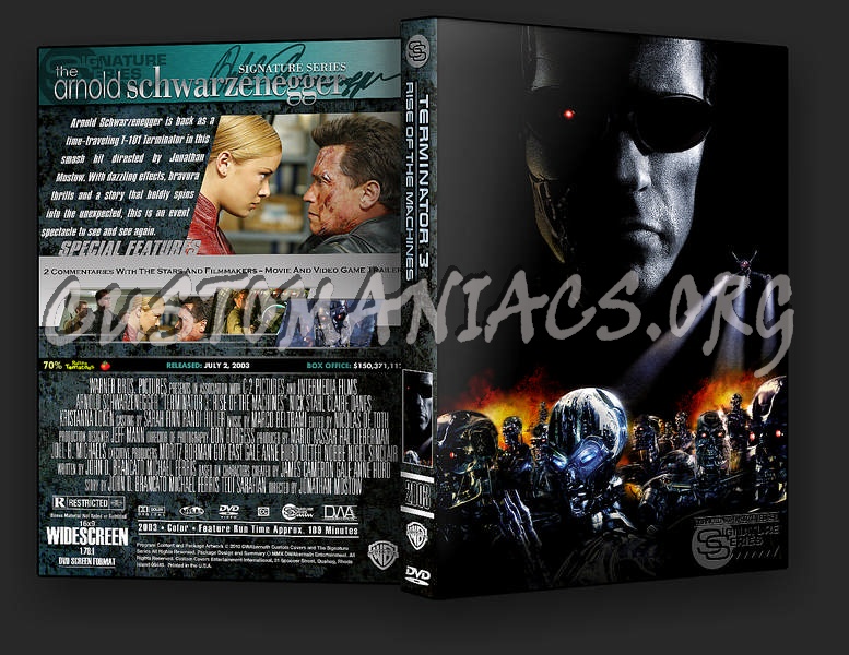 Terminator 3: Rise of the Machines dvd cover