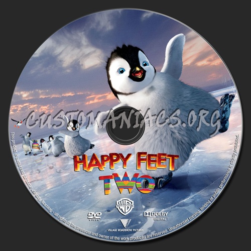 Happy Feet Two dvd label