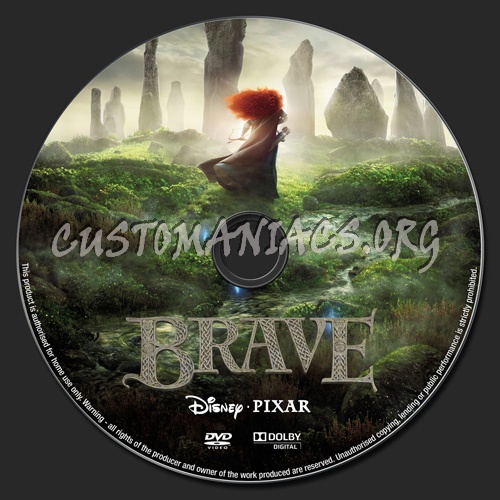 Brave dvd label