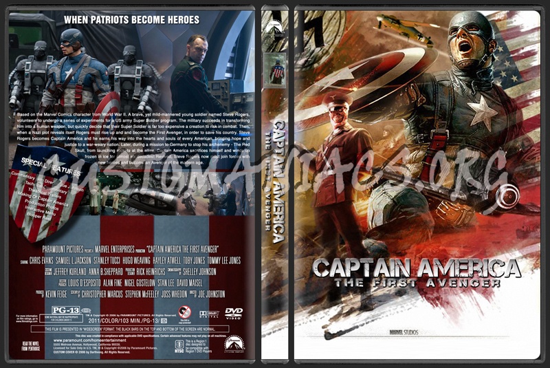 Captain America The First Avenger dvd cover