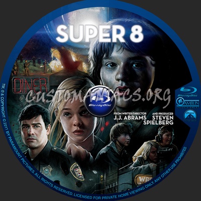 Super 8 blu-ray label